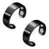 Magnetic Acupressure Ring Zinc Alloy Ring Hypoallergenic Open Design Ring Promotes Sleep Quality Stress Reduction for Men Women