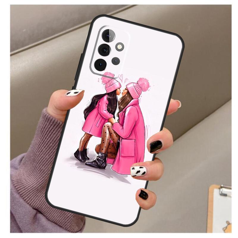 Baby Mom Daughter Girl Son Dad Case For Samsung Galaxy A32 A52 A12 A22 A16 A26 A36 A56 A06 A55 A35 A15 A54 A34 A14 A13 A53