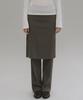 ANDNEEDS Naia Layered Skirt Pants (Brown)