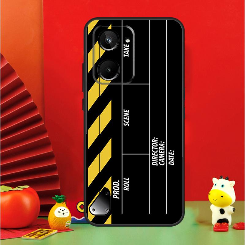 Clapper Board For Realme 11 10 9 12 Pro Plus C67 C55 C53 C51 C31 C35 C33 C30 C21Y C25s GT Neo 6 GT5 Case