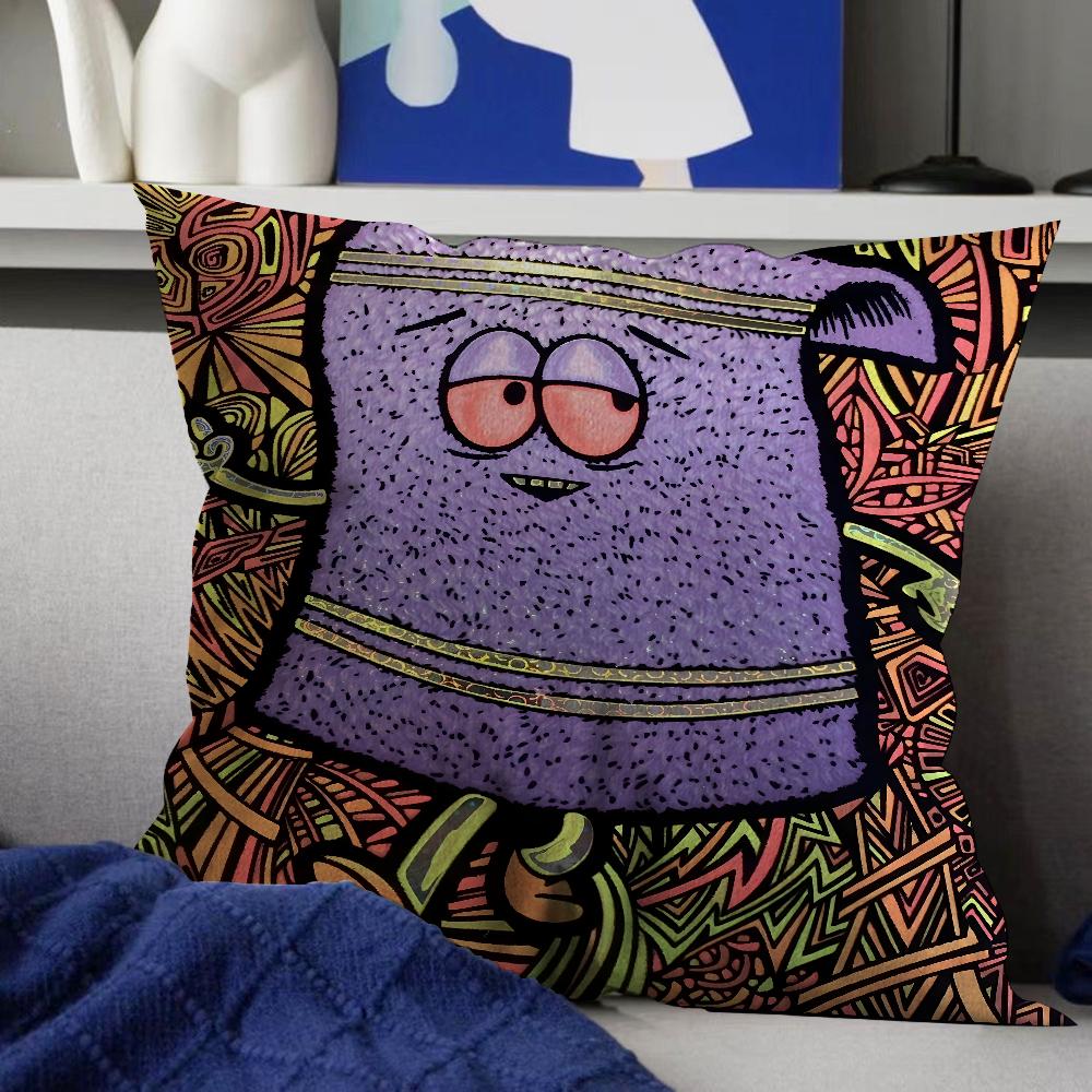 Purple Eyes Towelie Pillow Anime Pillow Sofa Bed Head Pillow Cover Cushion Cover 45x45 cm Fashion