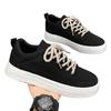 Canvas Herrenschuhe 2025 neuer Frühling atmungsaktiv Nischendesign vielseitige lässige Board-Schuhe Sport schwarze Stoffschuhe trendige Schuhe