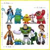 Pixar 7Pcs Toy Story 4 Action Figures Woody Jessie Buzz Lightyear Forky Pig Bear Figurine Model Doll Kids Christmas Gift