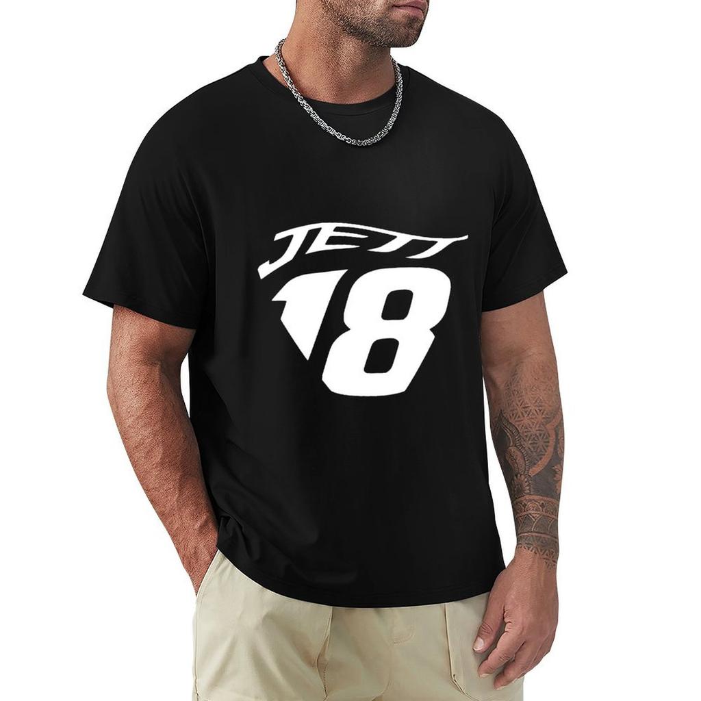 Jett Lawrence HD Logo T-Shirt individuelles Shirt Basketball Grafik-T-Shirts Oversizeds T-Shirt für Männer