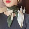 71 silk scarf square scarf high sense, Korean fashion versatile professional simulation silk small scarf retro printed silk scarf women