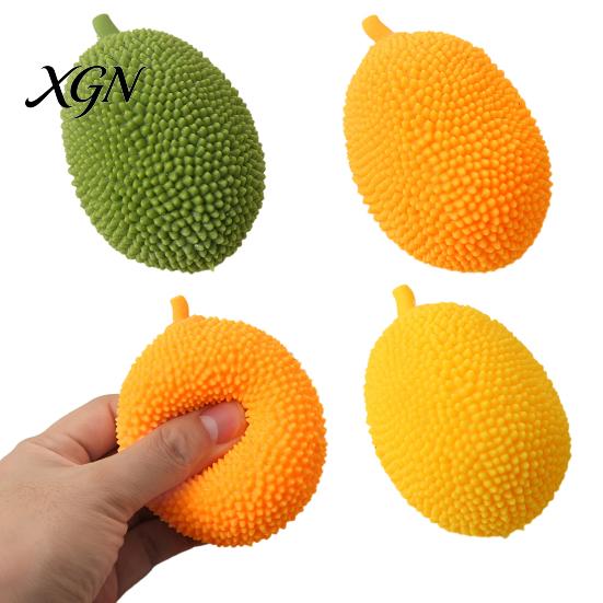 Flour Filled Stress Ball Simulation Jackfruit Squeeze Toy Anxiety Relief Soft TPR Decompression Simulated Fruit Sensory Hand Exercise