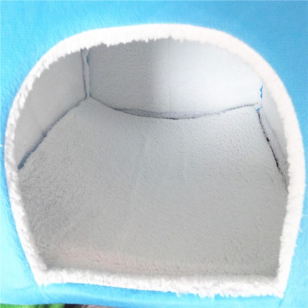 Strawberry Winter Pet House with Cushion Pet Bed Removable Foldable Pet Bed Small and Medium Pet