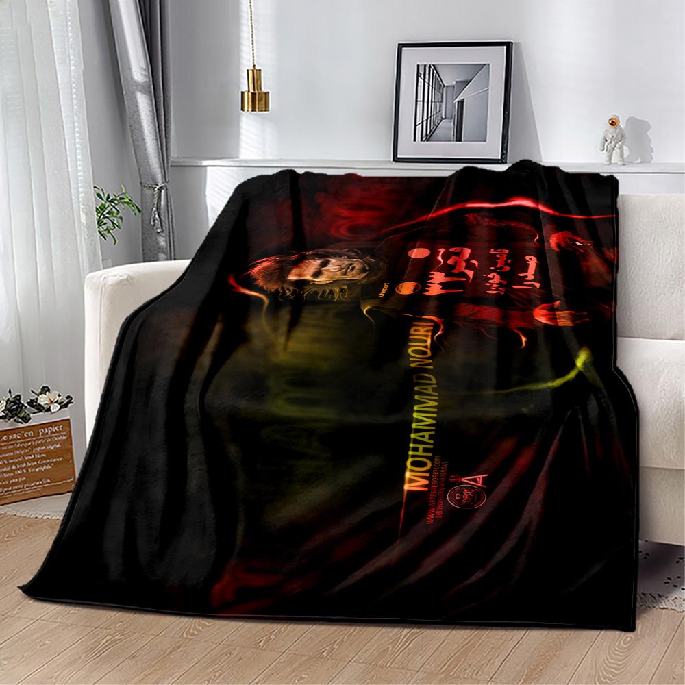 Barcelona's Messi Action Blanket Comfortable Great for Sofa Picnics Office for All Occasions Modern Style Gifts For Family Or Friends