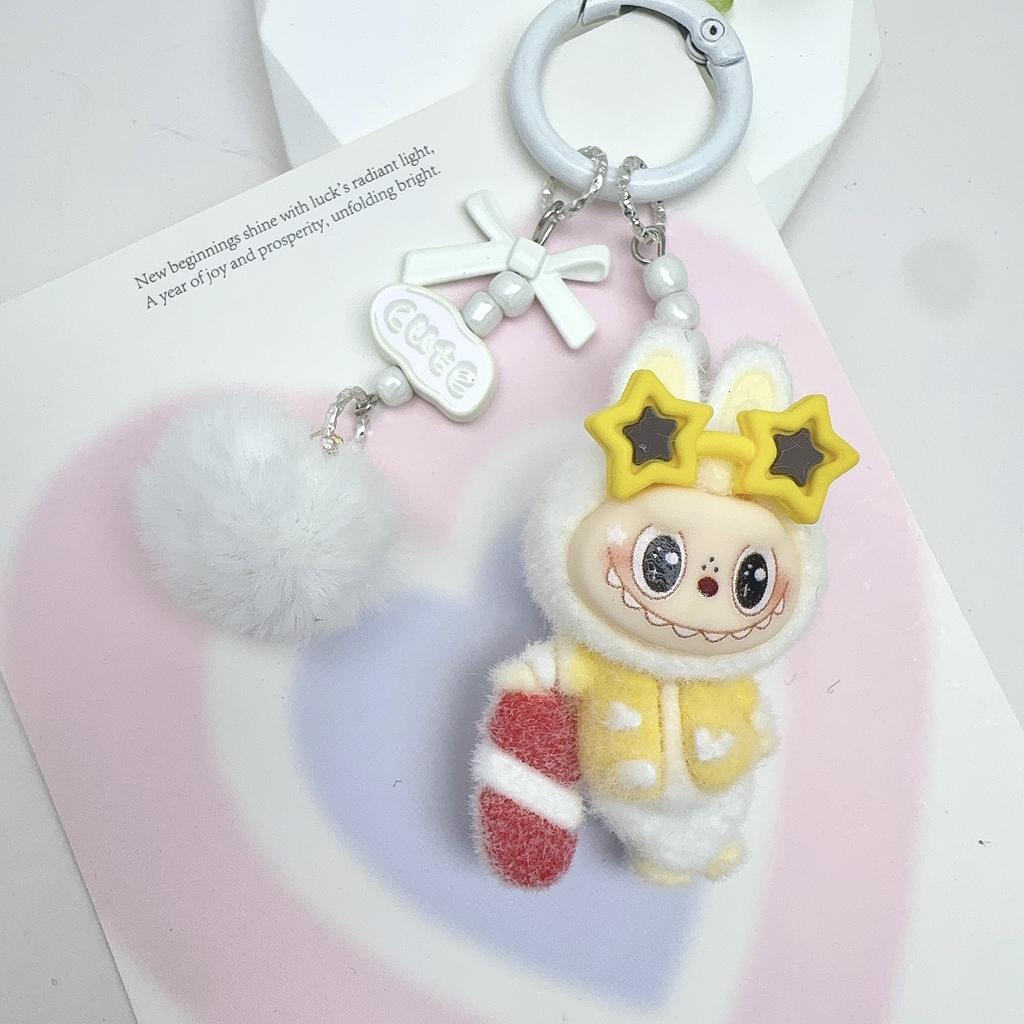 Breloc Iepure Surfing Placă Val Flocking Bijuterii DIY Păpușă Flocking Ornament Mic de Birou