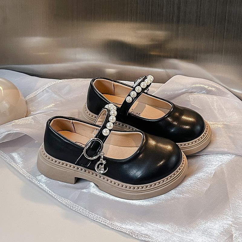Girls Leather Shoes Round Toes Kids Princess Shoes Soft Sole Comfortable 2025 Brand New Children Performance Shoes MaryJanes