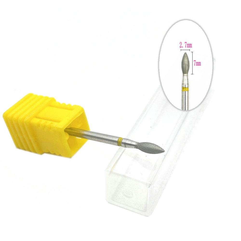 1 stk diamant spikerborfreser for manikyr roterende bits Cuticle Clean Accessories Nail Drill Polermaskin