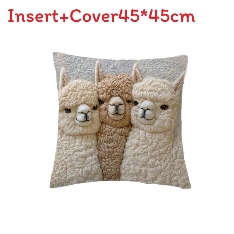 Animal Series Polyester Throw Pillow Cover For Living Room Decor