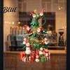 Decorative Stickers for Glass Windows Christmas Tree Window with Gnome And Snowman Removable Stickers PVC Holiday Wall Waterproof Art Decor