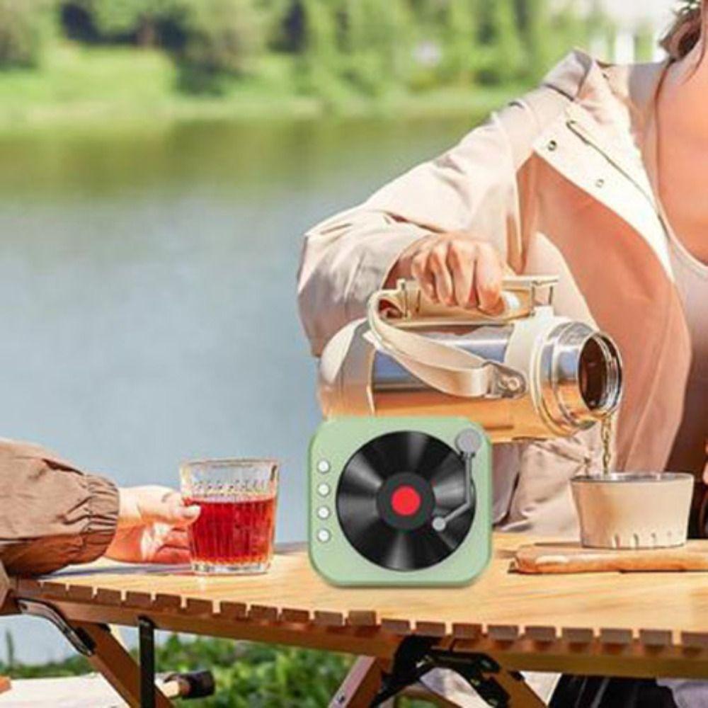Wasserdichter Plattenspieler HiFi-Sound Tragbarer Lautsprecher Für Studenten