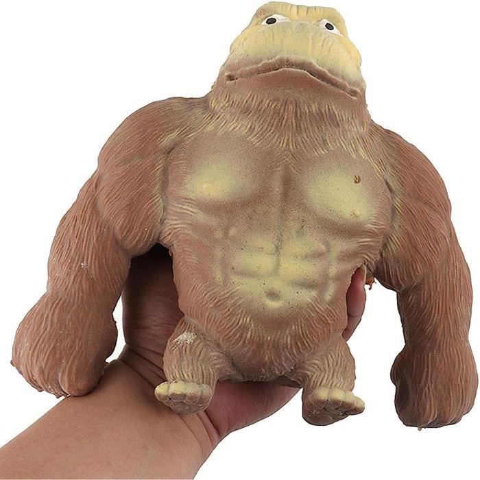 Anti-stress Toy Elastic Gorilla In Soft TPR Rubber | White | For Adult | Unique and Fun Design