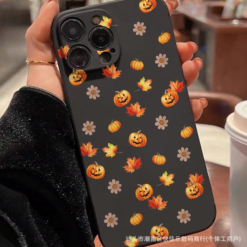 Pumpkin Halloween for Apple iPhone16 Pro mobile phone case 11/12/13/14/15promax soft case 7