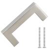 Furniture Handles 10 Pcs Silver 64 Mm Stainless Steel