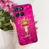 For Motorola Moto G57 G67 Power Case Fashion Crown Initial Letter Painted Phone Capa Soft Silicone TPU Case for Moto G67Power