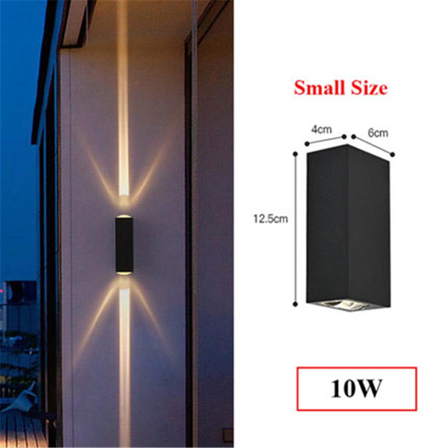 10W 20W Narrow Beam LED Wall Light Outdoor Waterproof LED Garden Door Porch Wall Lamp Sconce Balcony Terrace Wall Wash Light
