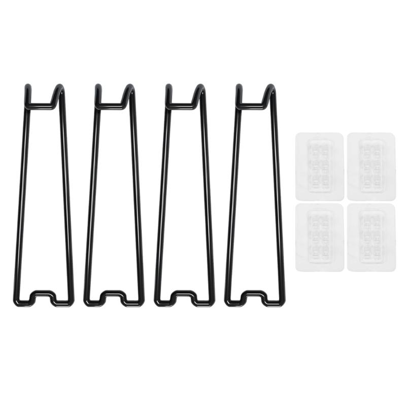 

Pack of 4 Picture Frame Brackets Metal Easel Back Support Stand with Adhesive Photo Frame Display Back Brackets Decors 1