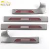 Lantu 21 Door Sill Decoration Sticker & Stainless Steel Welcome Pedal Anti-Scratch Scuff Strip