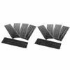 100 Stück Reifenreparaturstreifen Gummi Tubeless-Reifen Stichreparaturfäden für Auto Motorrad Schwarz 200 x 3,5 mm