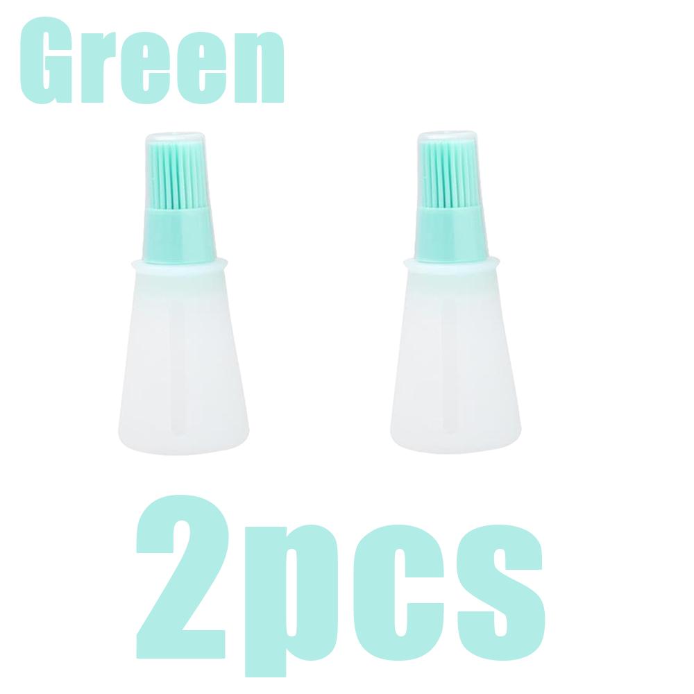1/2/3pcs Silicone Oil Bottle Brush Oil Dispenser Bottle Barbecue Grill Oil Brushes Kitchen Pastry Steak Baking Household Tools