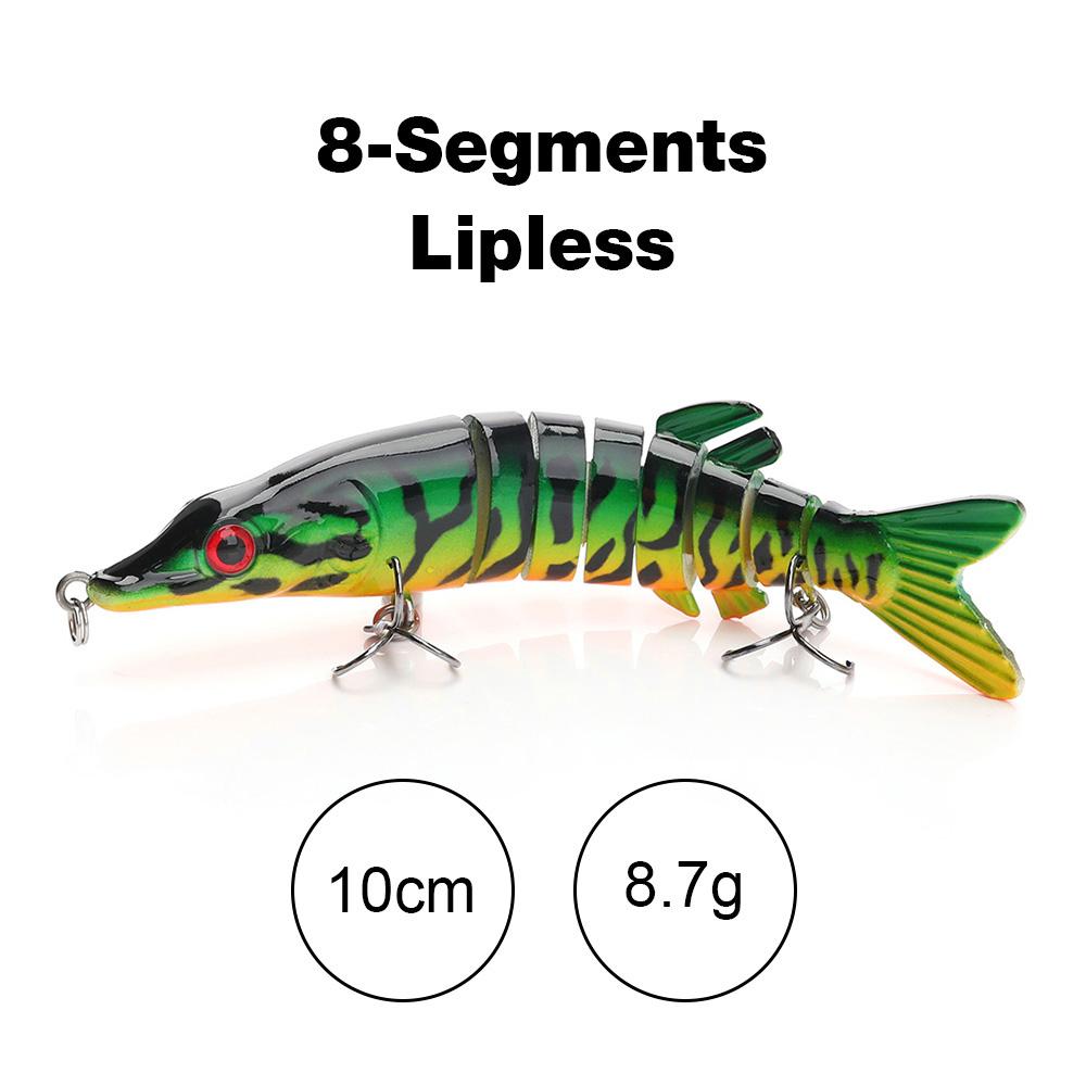 10cm/12.5cm Pike Wobblers for Fishing Artificial Bait Hard Multi Jointed Swimbait Crankbait Lifelike Fishing Lure Tackle