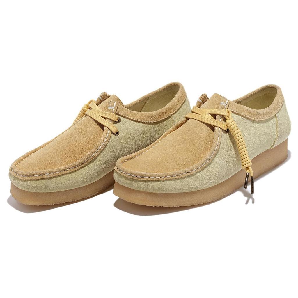 Clarks Originals X Li Ning Bequeme Strapazierfähige Atmungsaktive Low-Top Sportliche Freizeitschuhe Herren Sneaker Grün Gelb ALFS224-2