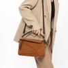 2024 Spring/Summer New Women's Bag Mini Geometric Bag Soft Leather Pillow Bag Single Shoulder Crossbody Bag Patchwork Quilted Handbag