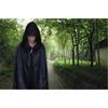 Sanshiro Market Dracula Ghost Costume with Hood and Adult Size XL Cloak, Black,