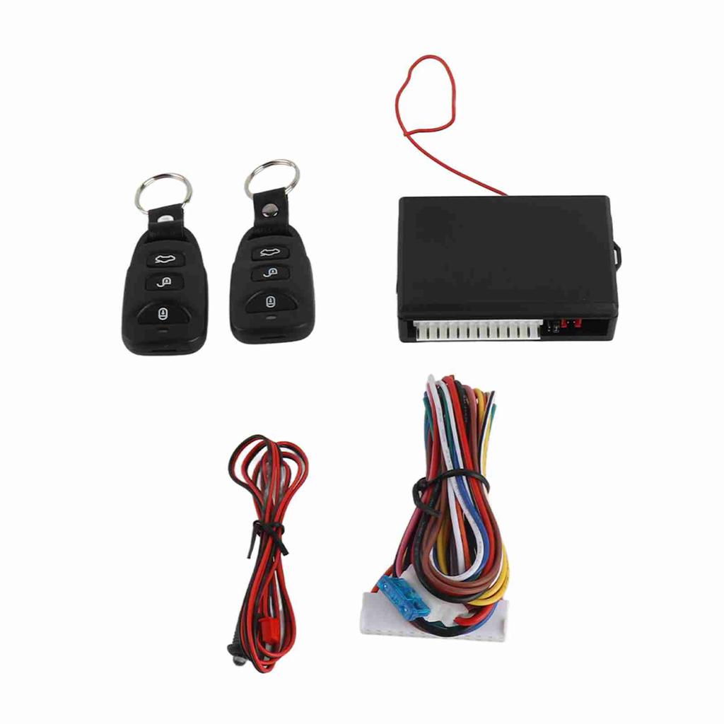 Keyless Car Entry System 3 Buttons Universal Car Door Lock Remote Central Kit with LED Indicator