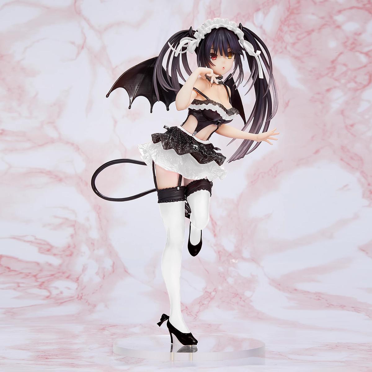 Date A Live Tokisaki Kurumi Three Purple Little Devil Elf Animation Two-dimensional Beautiful Girl Case Ornament