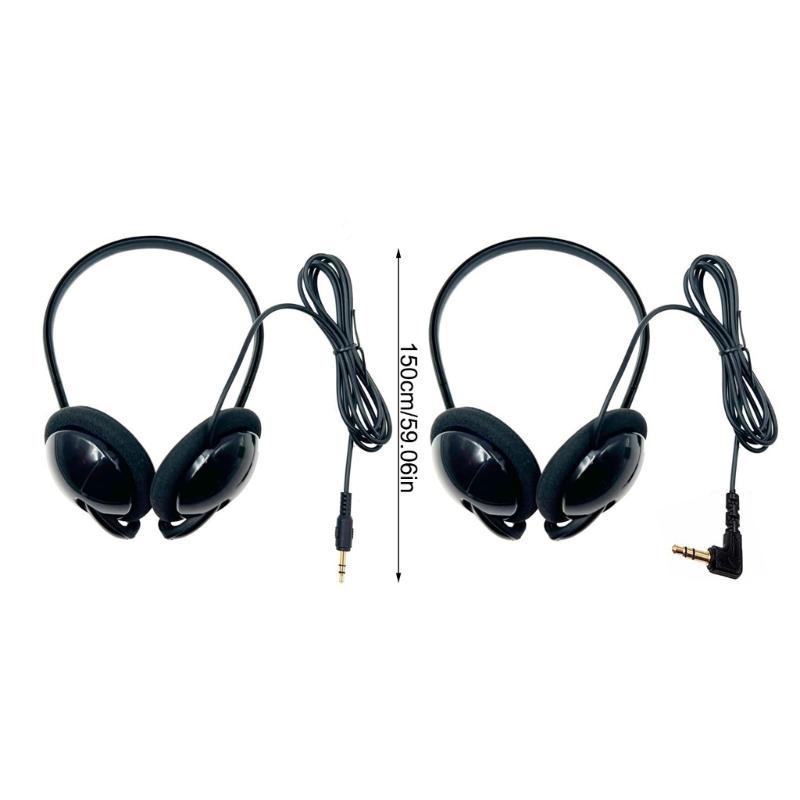 Strong Over Ear Headphones with 3.5mm Interfaces Comfortable Earpads For Computer Mobile Devices 1.5M PVC Cable