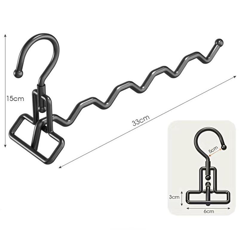 1Pcs Portable Clothes Drying Rack Foldable Clothes Hanger Travel Hotel Wardrobe Drawer Door Mounted Punch-Free Cloth Drying Rack