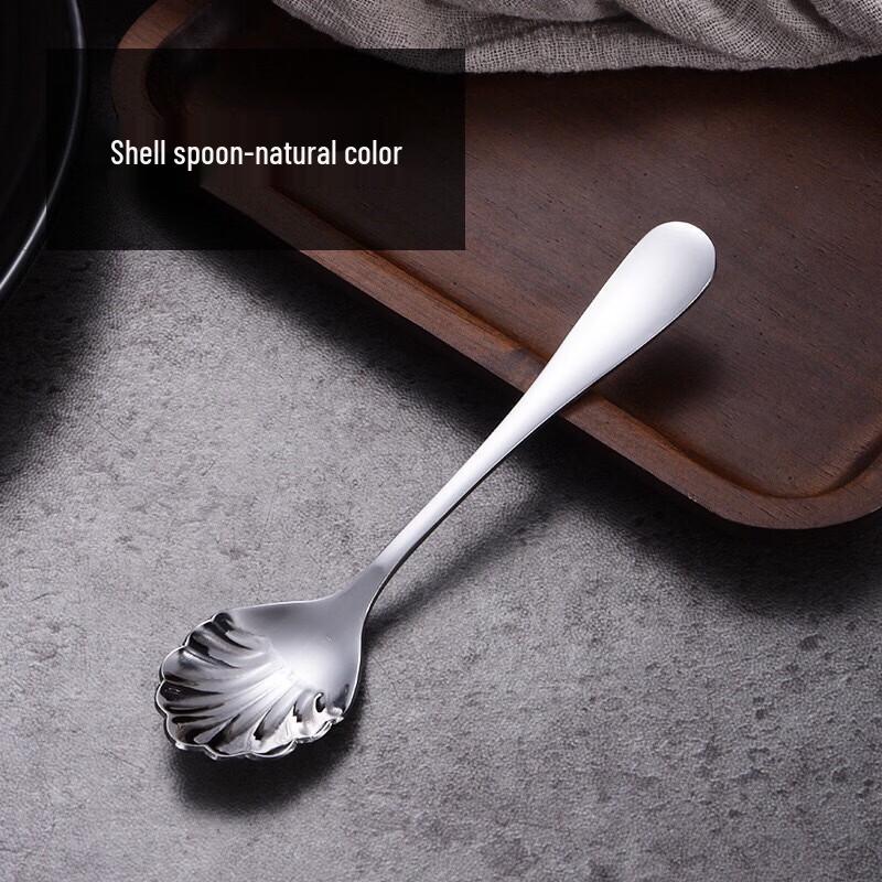 Wutuo Natural Shell Dessert Coffee Spoons
