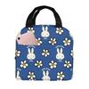 Miffy Lunch Bag with Insulated Clasp Closure and Compact and Thermal Lunch Soft Cooler for and 13cm Thick X 22cm Wide X 20cm Zipper, Stylish,