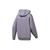 FILA Athletics Loose Simple Sports Casual Knit Hooded Long Sleeve Sweatshirt Women sweatshirt Dark-Purple A11W241213F-DP