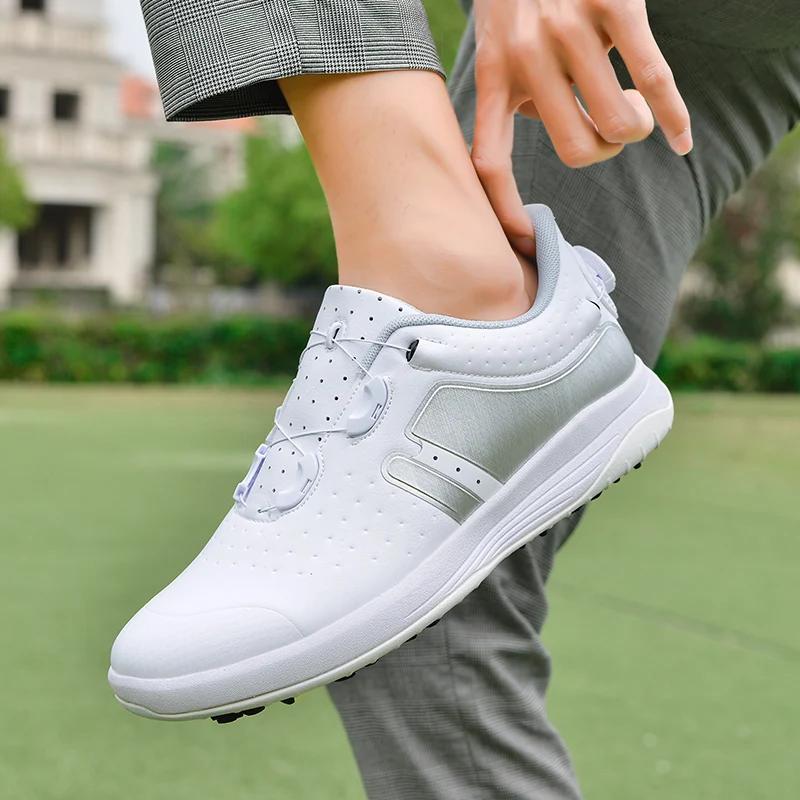 

Водонепроницаемые кроссовки для гольфа без шипов для мужчин, обувь для ходьбы на открытом воздухе, женская обувь для гольфа Zapatillas Deportivas Mujer 36