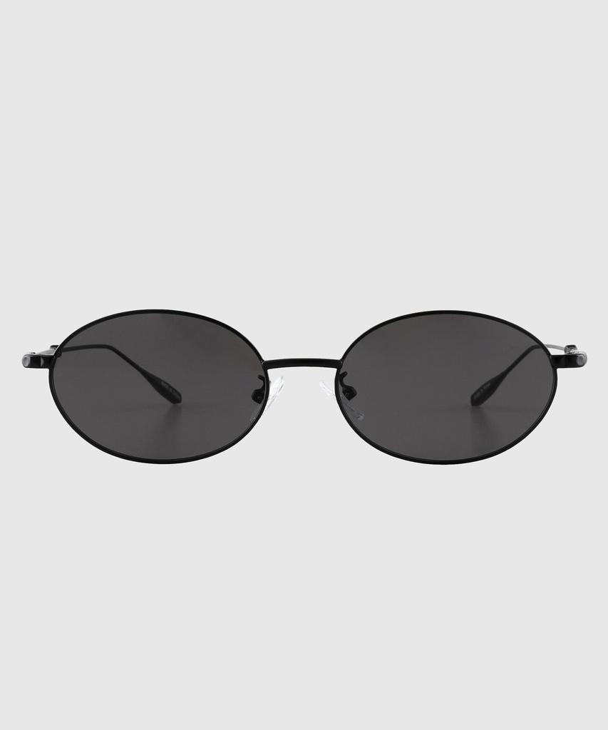 Tuditeo Bib Geek Chic Oval Tinted Nylon Lens Uv Protection Sunglasses C1 Black