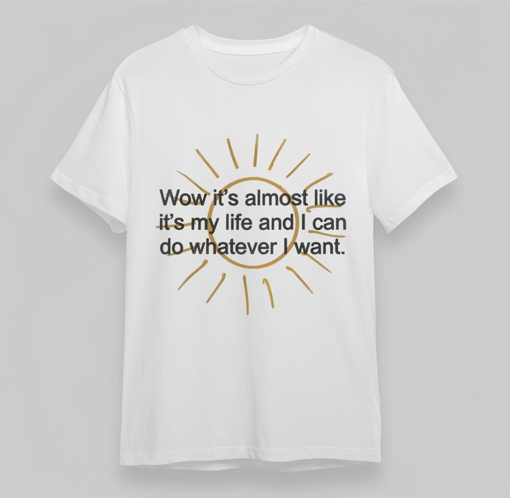 

Women s T-shirt With Radiant Statement Graphic Unisex 100% Cotton Oversize Tee L