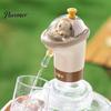 Desktop Water Pump for Office USB Electric Bottle Universal Bottles, Cute Duck Drinking Automatic Dispenser, Portable Jug Home, Office, Camping,