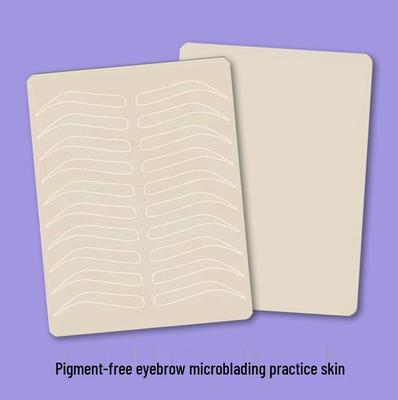 Silicone Practice Skin for Microblading and Tattooing: Eyebrow, Eye, Lip Rubber Skin for Beginners