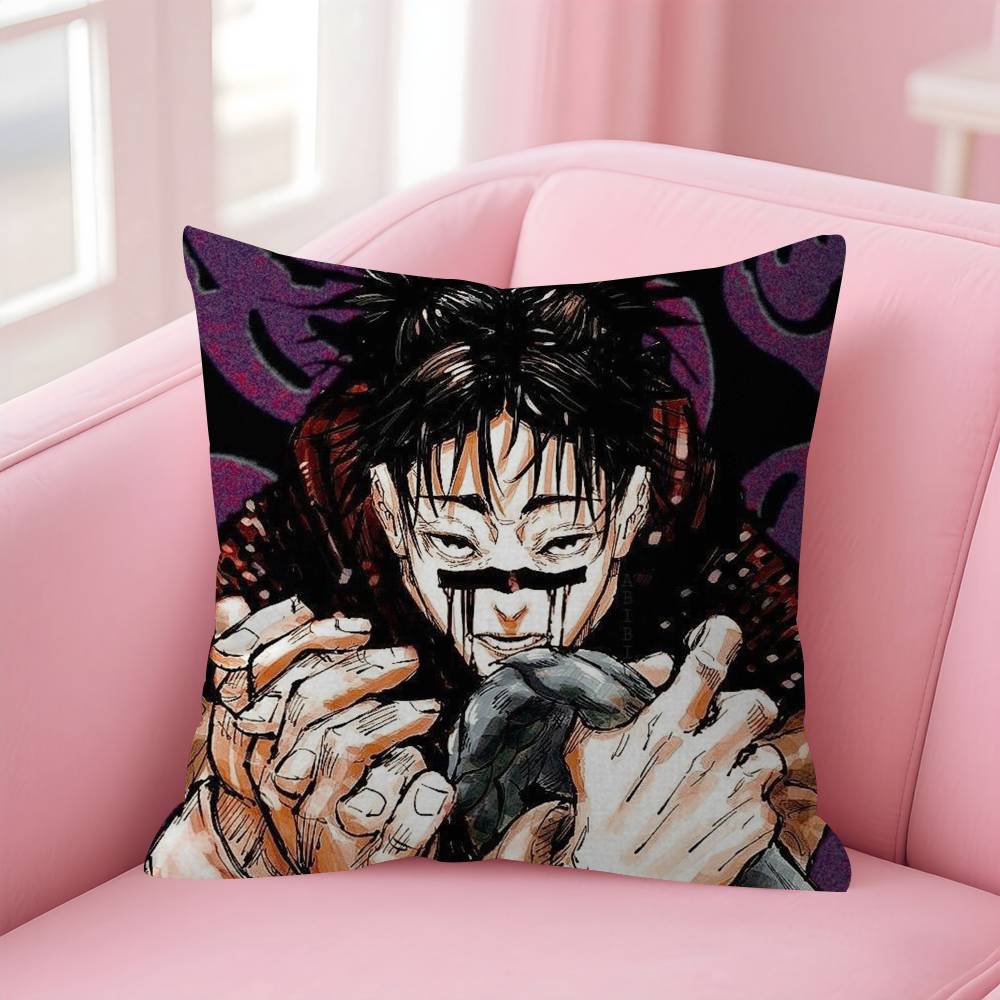 Japan C-Choso Jujutsu Kaisen Anime Cushion Cover Car Throw Pillow Case For Sofa Car Christmas Gift 40X40Cm 45X45Cm