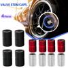 4pcs Auto Tire Wheel Stem Air Valve Stems Caps Car Motorcycle Tire Valve Dust Protection Aluminum Caps Universal Car Accessories