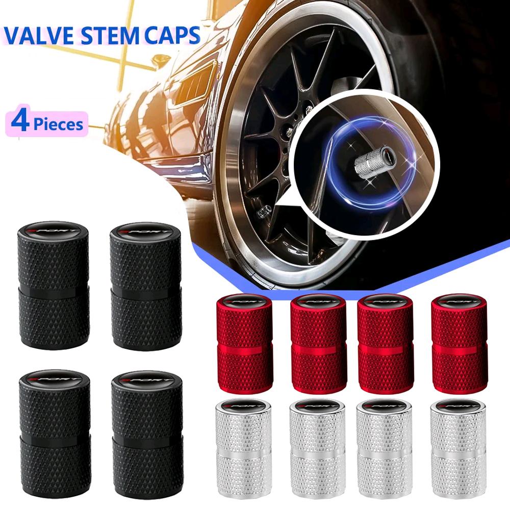 4pcs Auto Tire Wheel Stem Air Valve Stems Caps Car Motorcycle Tire Valve Dust Protection Aluminum Caps Universal Car Accessories