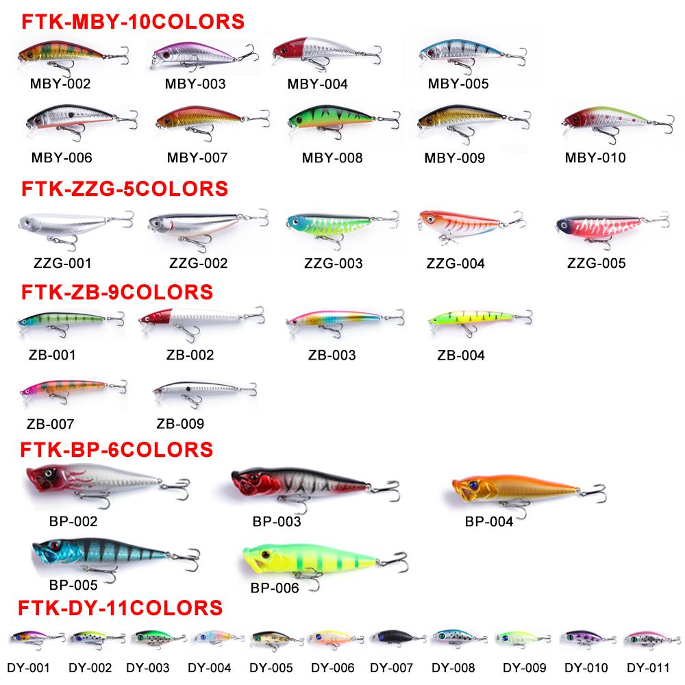 56-teiliges Angelköder-Set (Gemischte Größen) Inklusive Minnow Popper-Kurbelköder mit Koffer zum Salzwasser- und Süßwasserforellen-, Barsch- und Lachsangeln