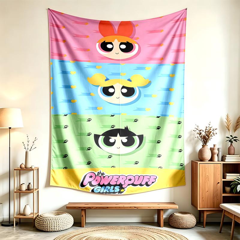 The Powerpuff Girls (19) Tapestry Suitable For Decorating Homes Dorms And Bedrooms Soft To The Touch And A Perfect Gift For Friends And Family