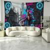 Jinx Wall Tapestry Aesthetic Wall Hanging Printed Fabric Blanket Decorative Tapestries for Bedroom Living Room Home Decor