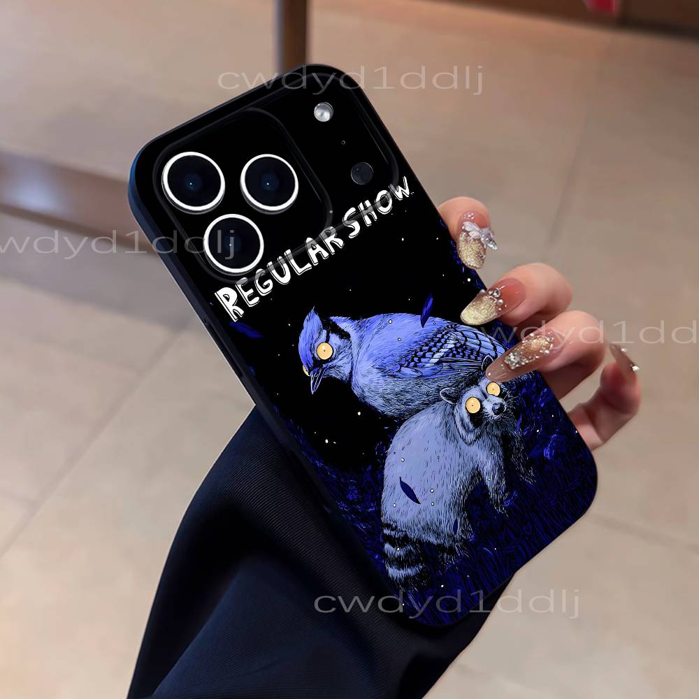 The R-Regular Show Cartoon Phone Case For iPhone 17,16,15,11,12,14,13 Pro Max Mini XS,XR,7 Plus 16E Air Soft Covers Fundas